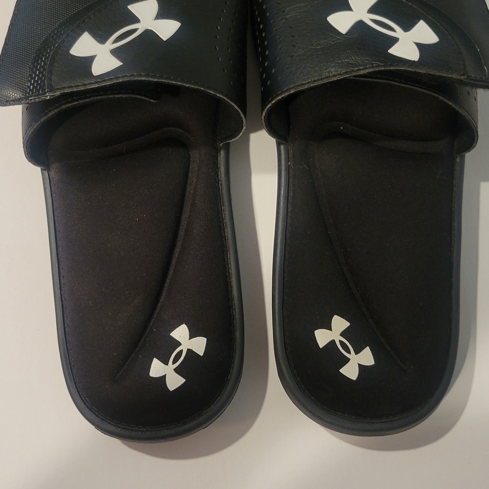 Under Armour Black Slide Sandals